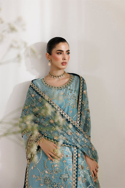 Alizeh | La Ruhe Formals | AF-CH-2266-Scotch - Formal Dress - available at Maria Faisal in UK and USA.