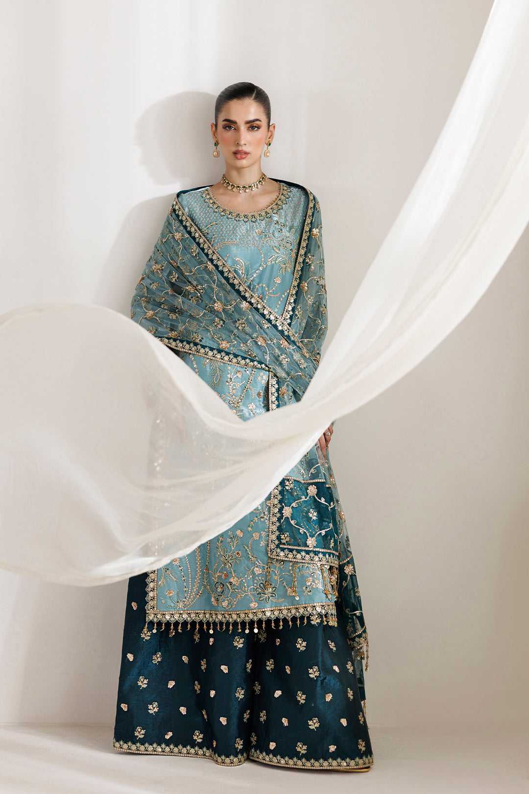 Alizeh | La Ruhe Formals | AF-CH-2266-Scotch - Formal Dress - available at Maria Faisal in UK and USA.