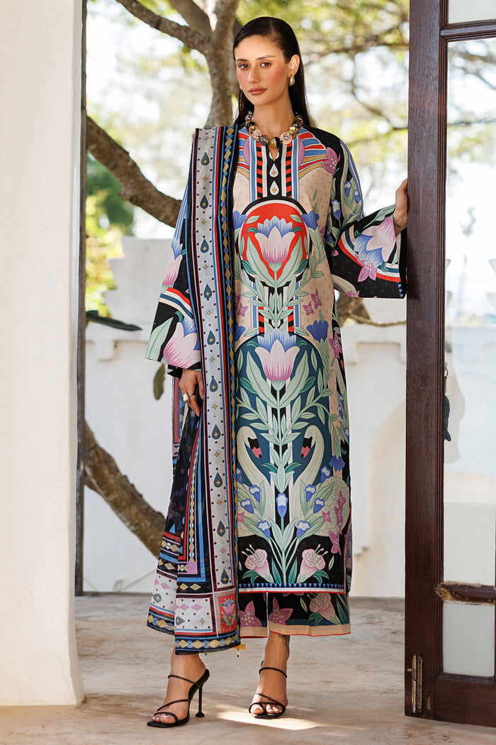 Jazmin | Summer Lawn 26 | USE-9311 - Dress - available at Maria Faisal in UK and USA.