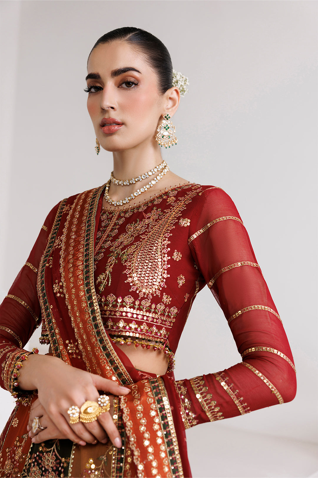 Alizeh | La Ruhe Formals | AF-CH-2263-Crystal - Formal Dress - available at Maria Faisal in UK and USA.