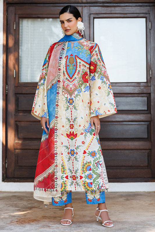 Jazmin | Summer Lawn 26 | USE-9312 - Dress - available at Maria Faisal in UK and USA.
