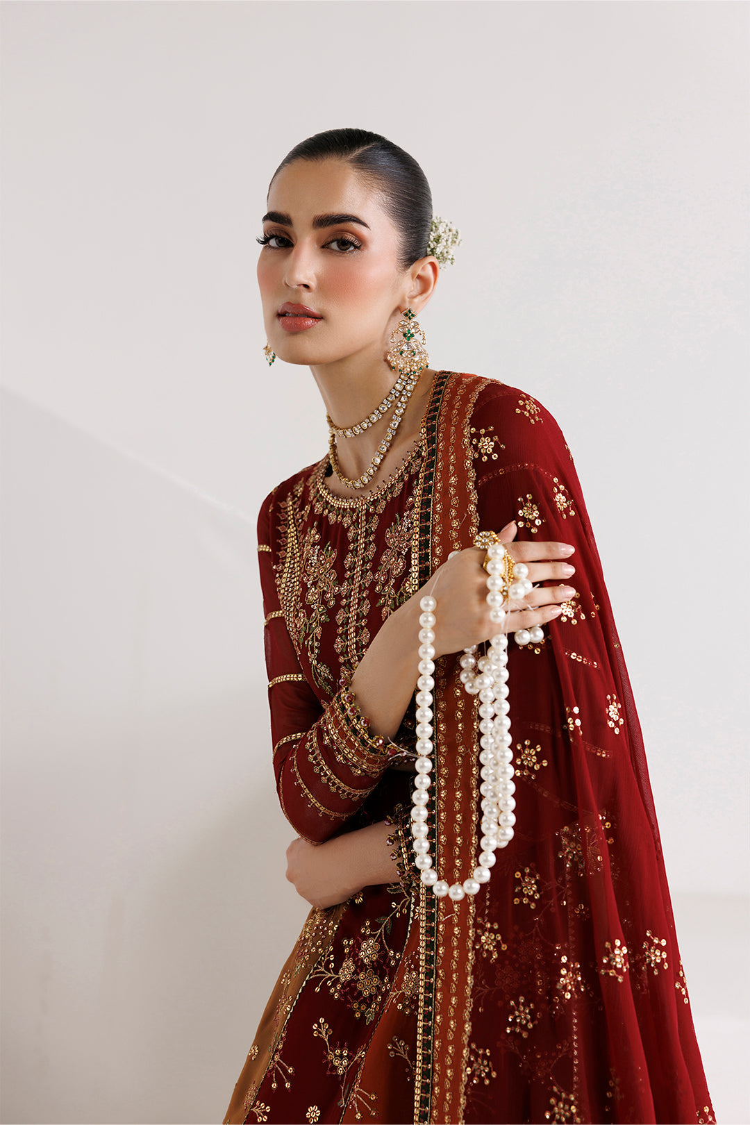 Alizeh | La Ruhe Formals | AF-CH-2263-Crystal - Formal Dress - available at Maria Faisal in UK and USA.