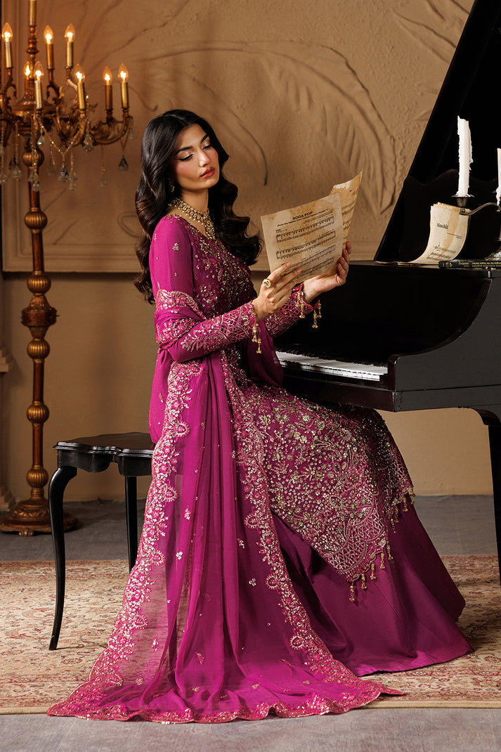 Emaan Adeel | Celeste Festive Edit | EMBER - Formal Dress - available at Maria Faisal in UK and USA.