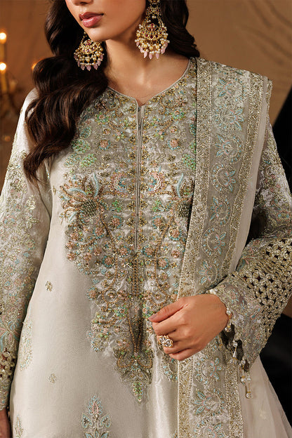 Emaan Adeel | Celeste Festive Edit | JEWEL - Formal Dress - available at Maria Faisal in UK and USA.
