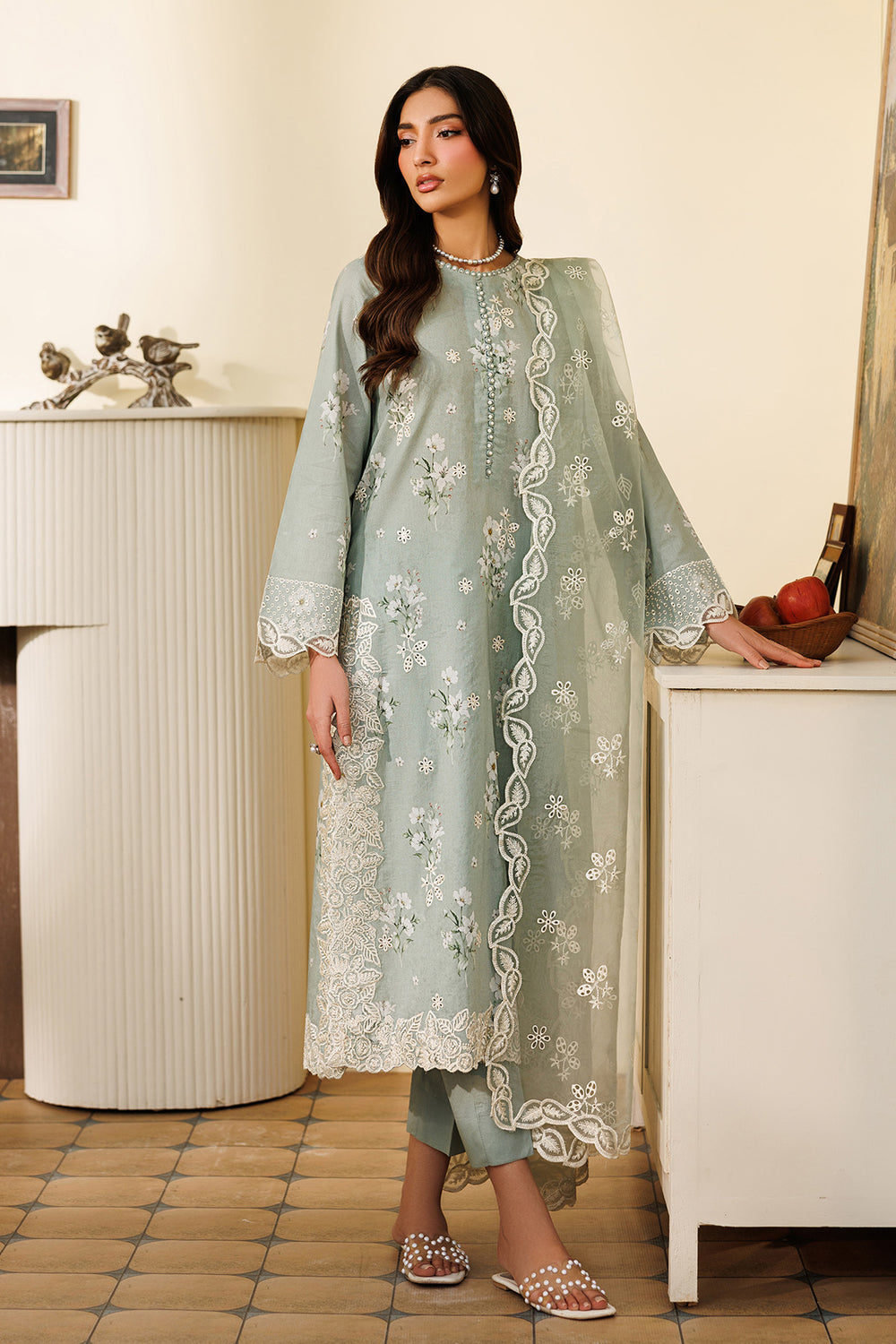 Zarif | Amani Eid Lawn 26 | ZL-RTW-26 RAMIH - Luxury Dress - available at Maria Faisal in UK and USA.