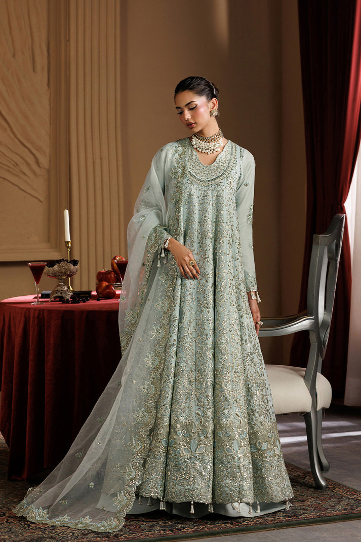 Emaan Adeel | Celeste Festive Edit | HALO - Formal Dress - available at Maria Faisal in UK and USA.