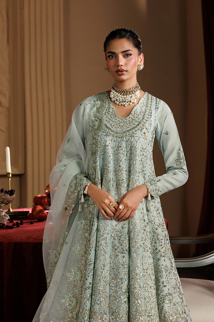 Emaan Adeel | Celeste Festive Edit | HALO - Formal Dress - available at Maria Faisal in UK and USA.