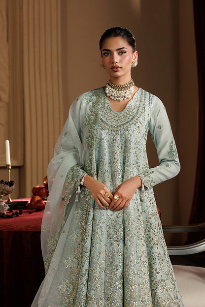 Emaan Adeel | Celeste Festive Edit | HALO - Formal Dress - available at Maria Faisal in UK and USA.