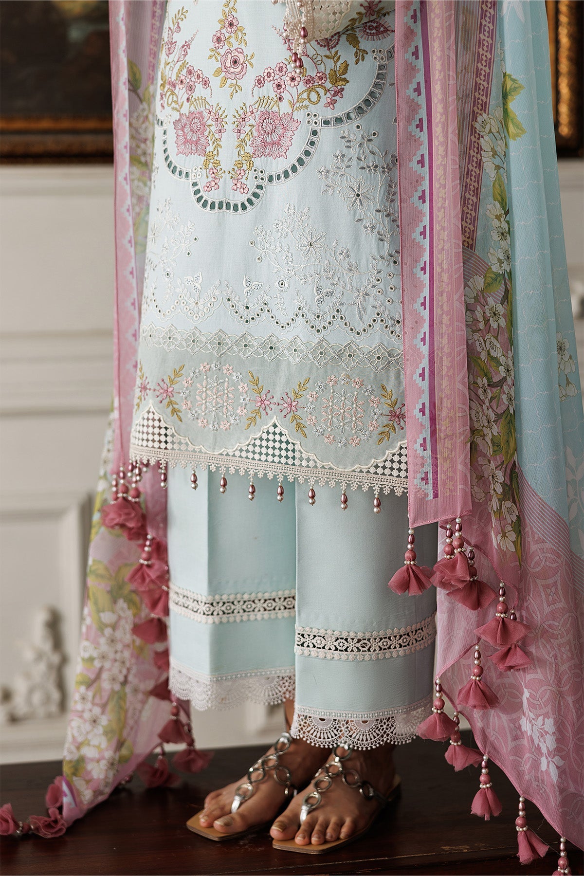Alizeh | Eid Festive Lawn | AF-EL-7050-Sabrina - Luxury Dress - available at Maria Faisal in UK and USA.