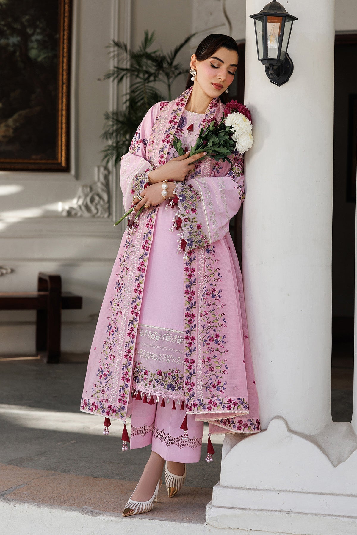 Alizeh | Eid Festive Lawn | AF-EL-7052-Truba - Luxury Dress - available at Maria Faisal in UK and USA.