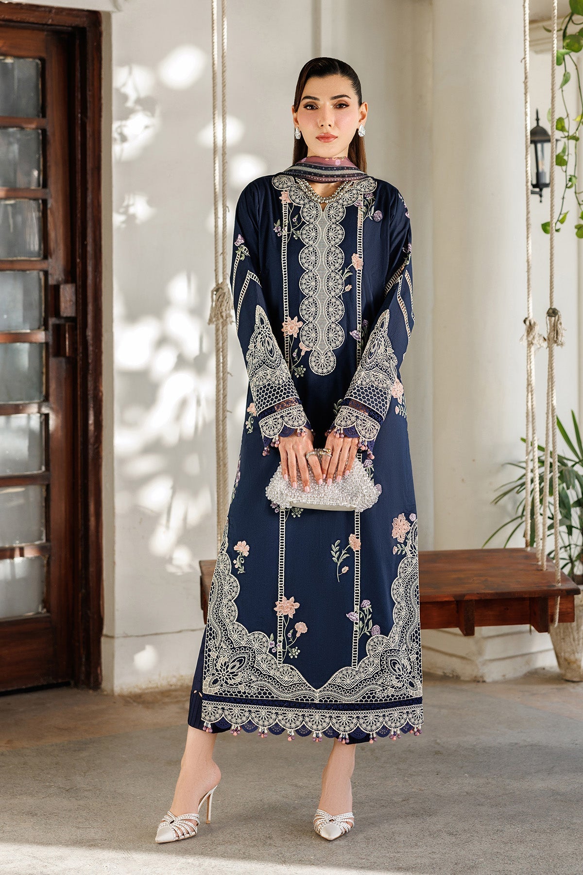 Alizeh | Eid Festive Lawn | AF-EL-7055-Carol - Luxury Dress - available at Maria Faisal in UK and USA.