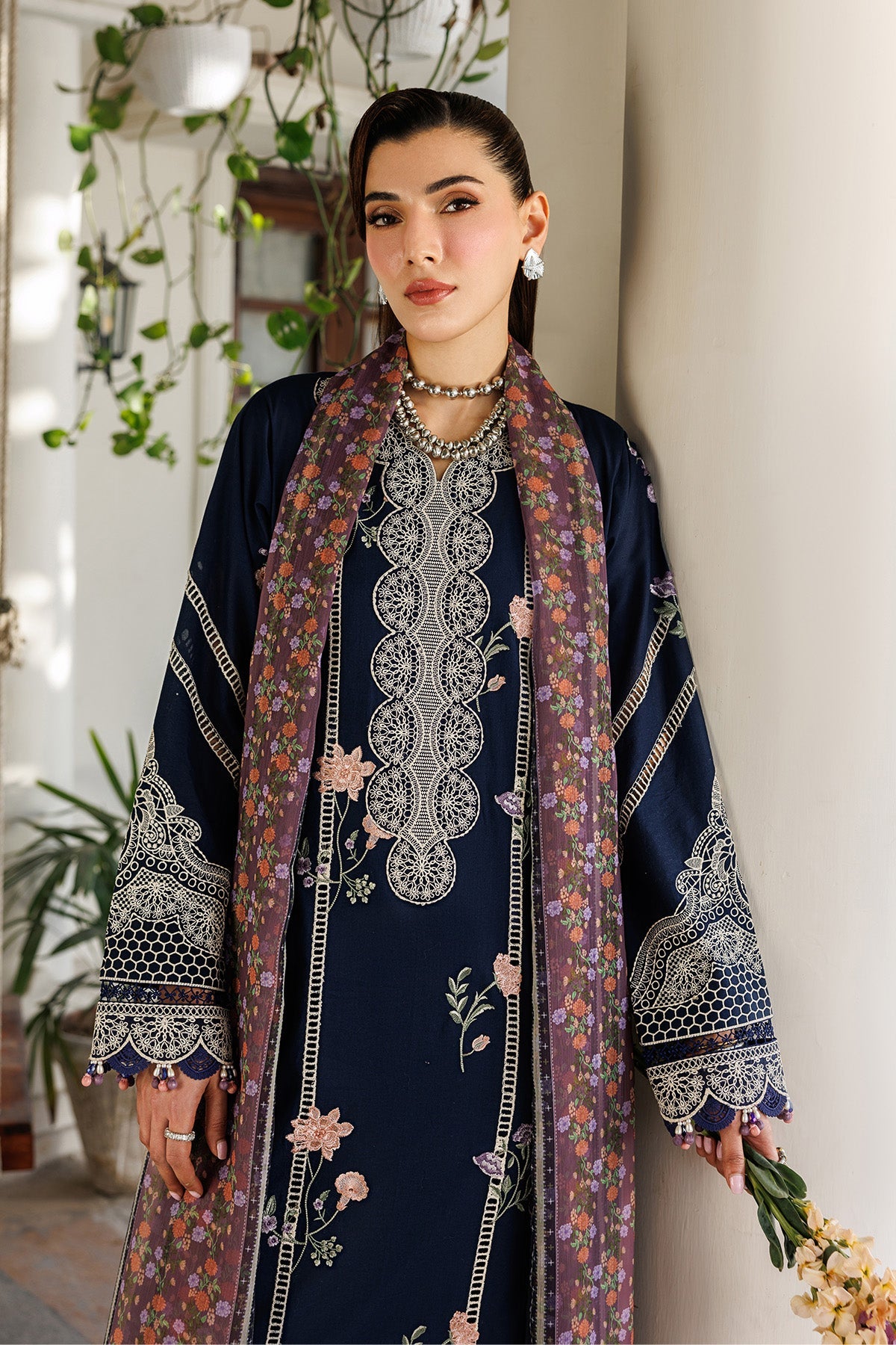 Alizeh | Eid Festive Lawn | AF-EL-7055-Carol - Luxury Dress - available at Maria Faisal in UK and USA.