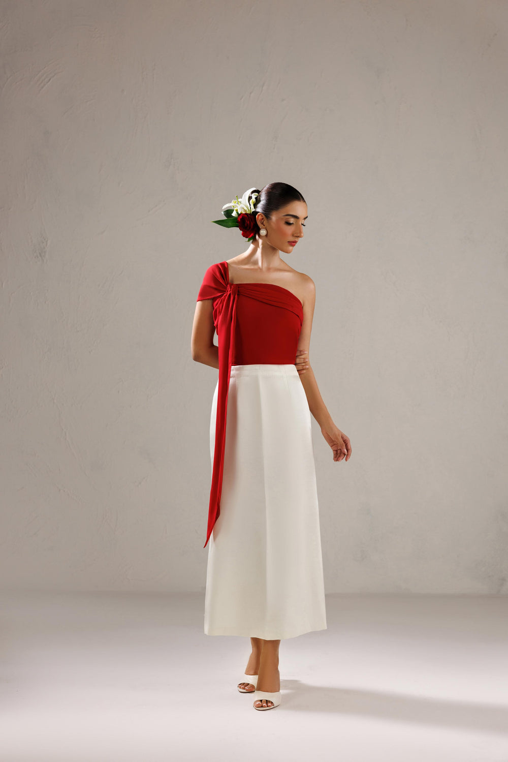 Caia | Basics 26 | Look 28 - Luxury Dress - available at Maria Faisal in UK and USA.