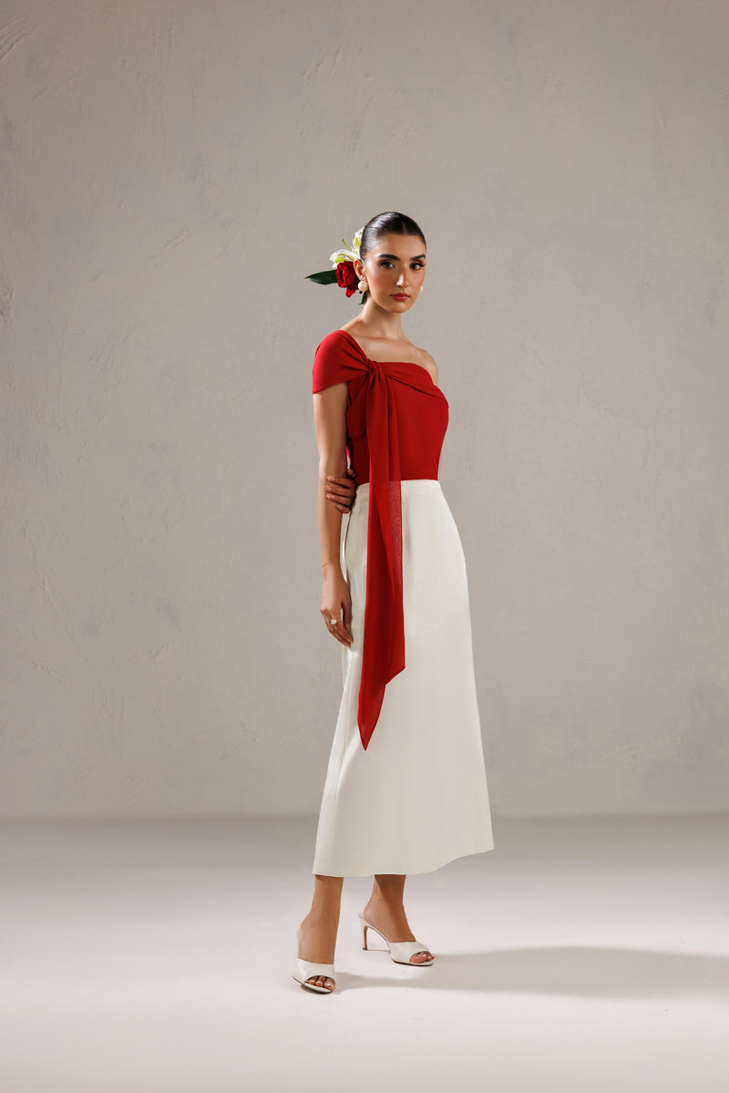 Caia | Basics 26 | Look 28 - Luxury Dress - available at Maria Faisal in UK and USA.