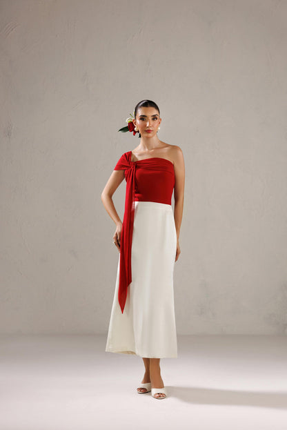 Caia | Basics 26 | Look 28 - Luxury Dress - available at Maria Faisal in UK and USA.