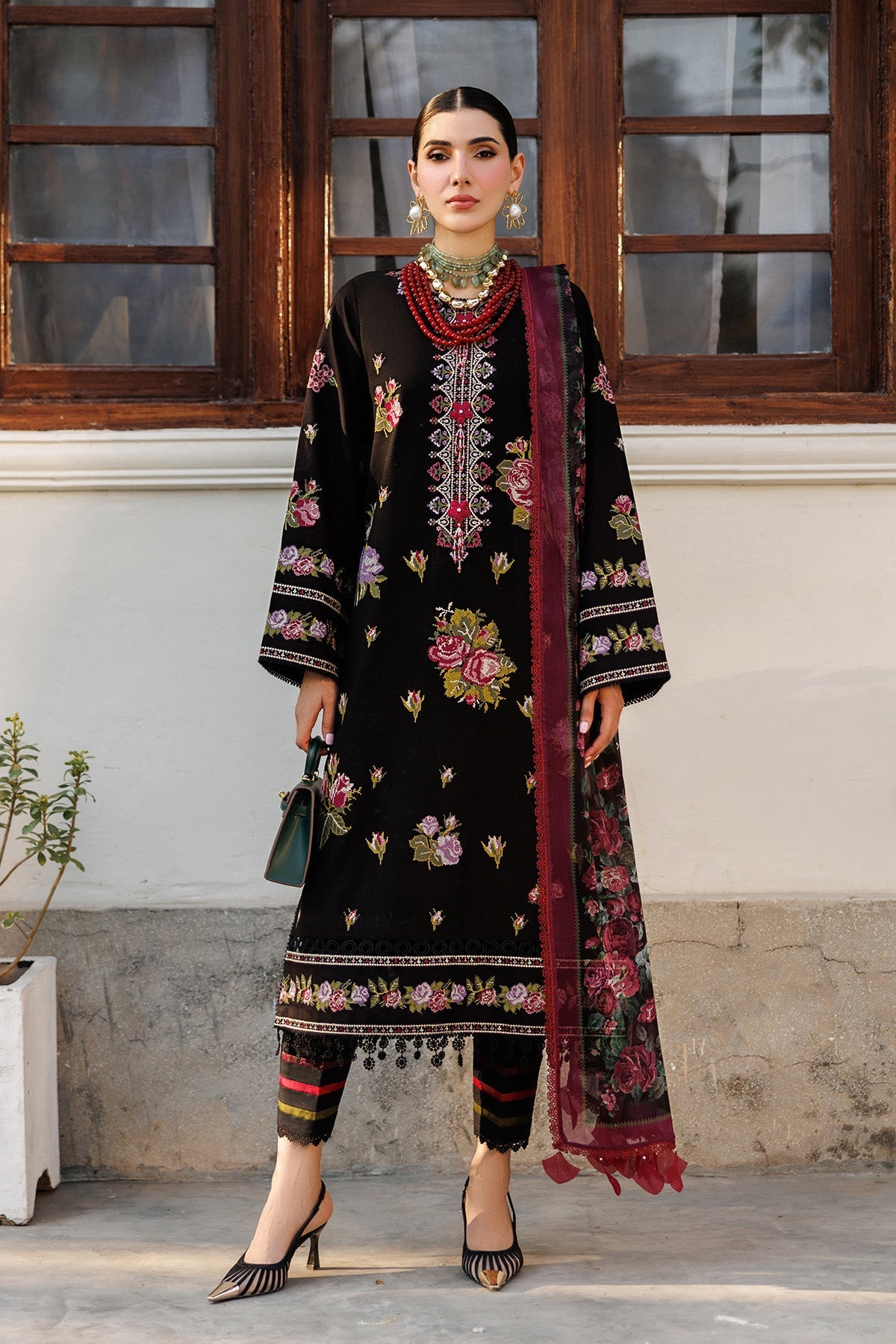 Alizeh | Eid Festive Lawn | AF-EL-7051-Vogue - Luxury Dress - available at Maria Faisal in UK and USA.