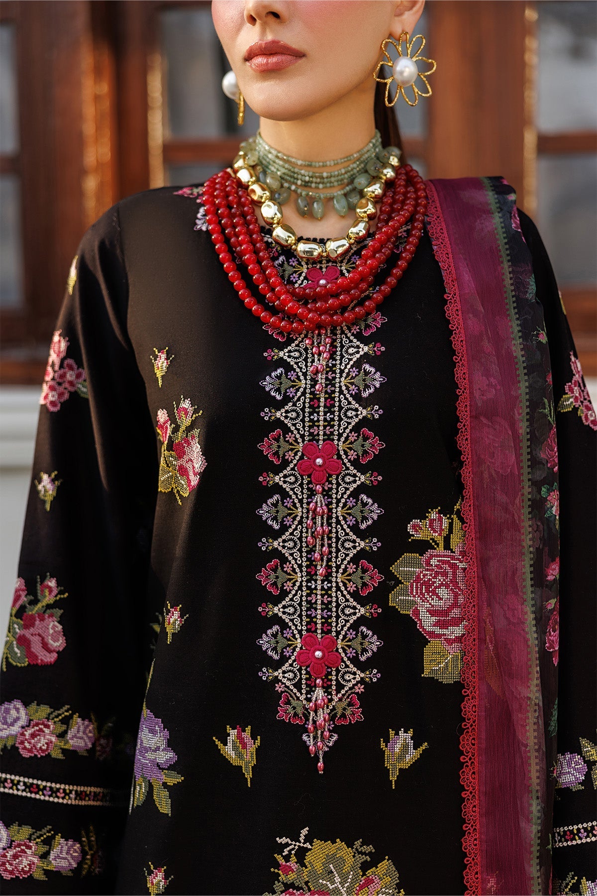 Alizeh | Eid Festive Lawn | AF-EL-7051-Vogue - Luxury Dress - available at Maria Faisal in UK and USA.
