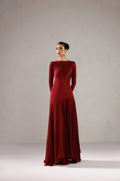 Caia | Basics 26 | Look 17 - Luxury Dress - available at Maria Faisal in UK and USA.