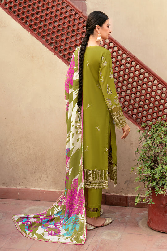 Ramsha | Mashaal Luxury Lawn | L-807 - Designer Dress with Intricate embroidery and embellishments. Shop elegent wedding dress at Maria Faisal.