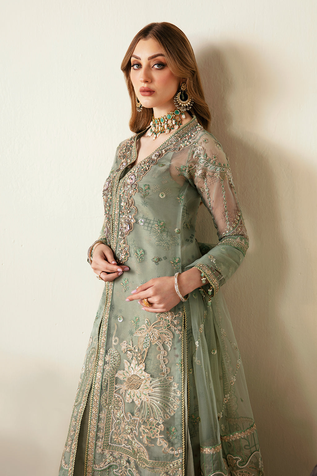 Ramsha | Festive Formals | E-106 - Formal Dress - available at Maria Faisal in UK and USA.