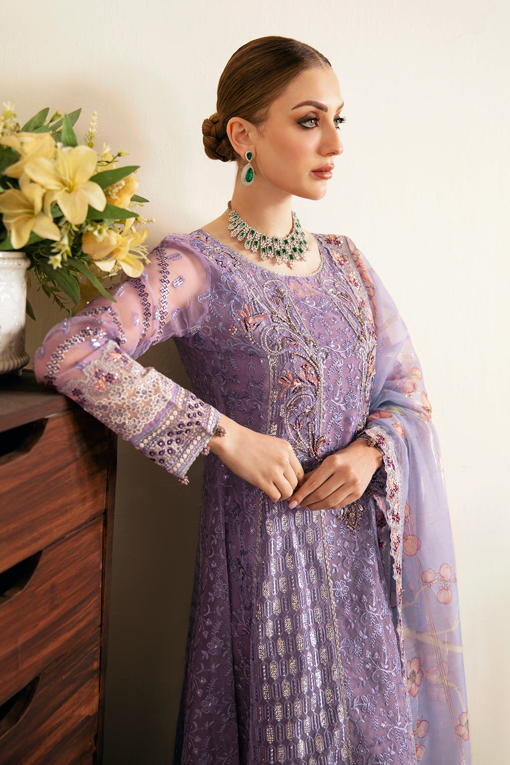 Ramsha | Festive Formals | E-107 - Formal Dress - available at Maria Faisal in UK and USA.