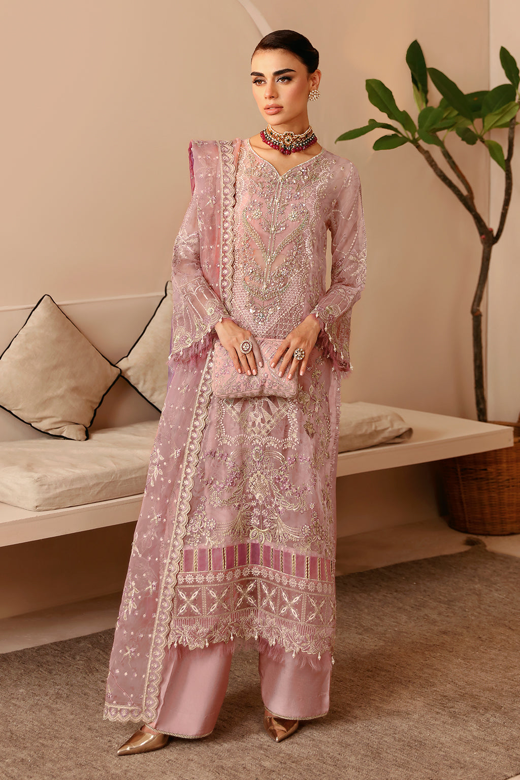 Ramsha | Festive Formals | E-206 - Formal Dress - available at Maria Faisal in UK and USA.