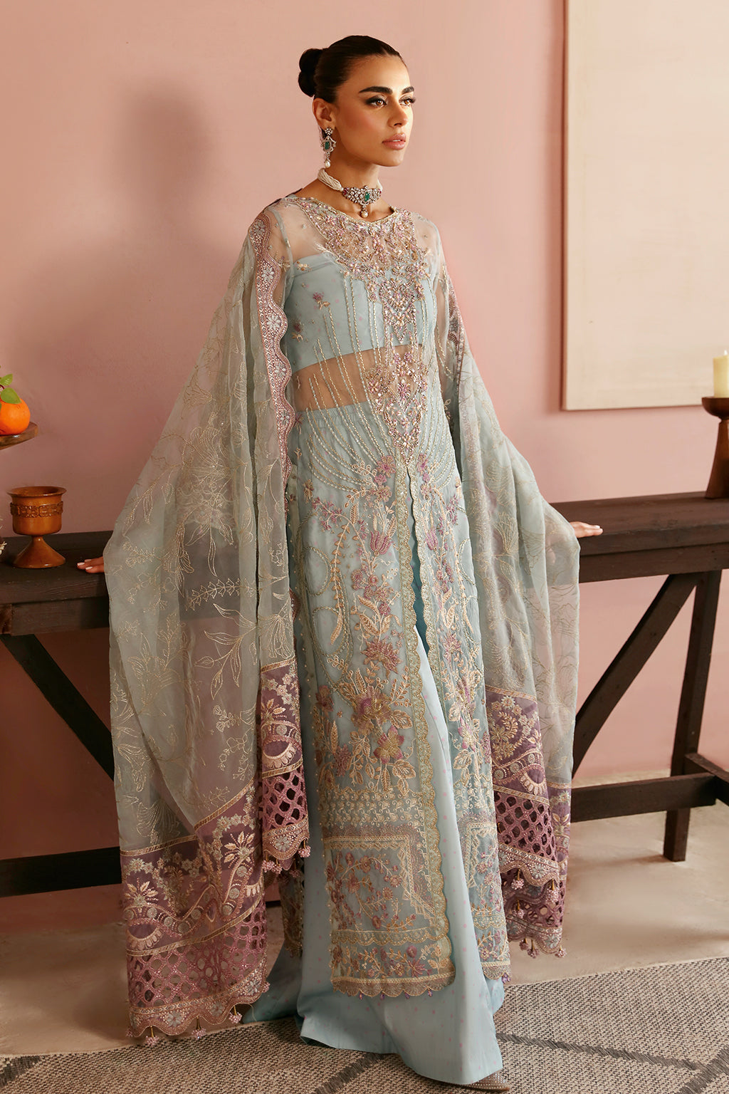 Ramsha | Festive Formals | E-204 - Formal Dress - available at Maria Faisal in UK and USA.