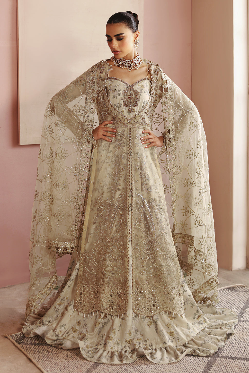 Ramsha | Festive Formals | E-202 - Formal Dress - available at Maria Faisal in UK and USA.