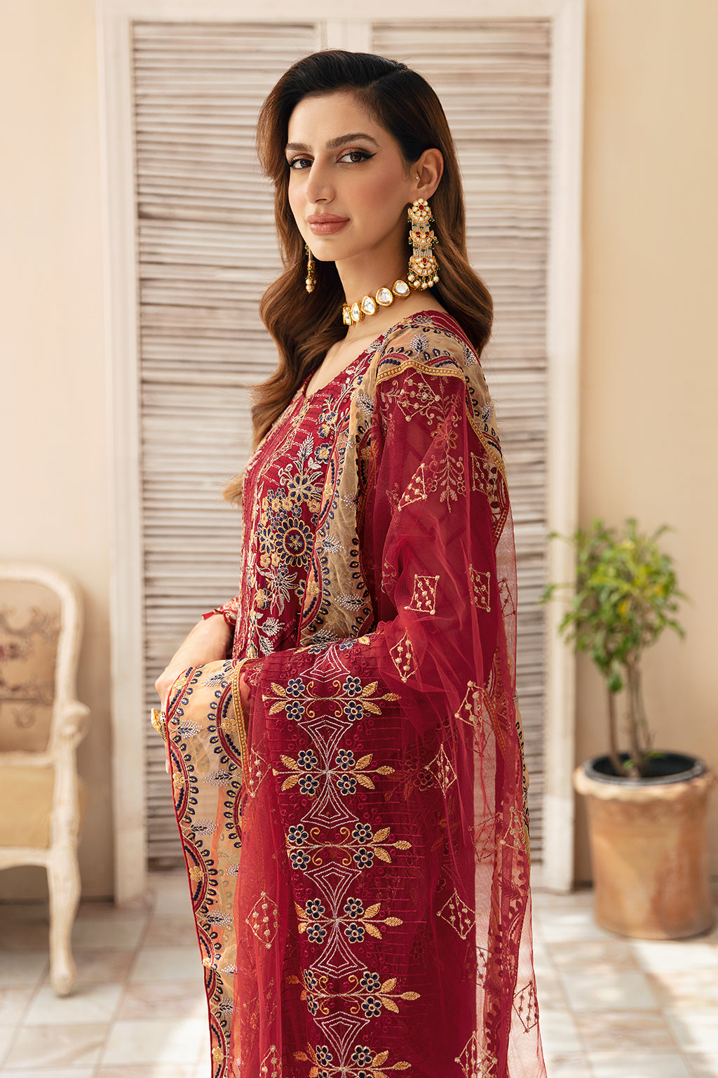 Ramsha | Chevron Chiffon Collection | A-907 - Ladies Clothes 