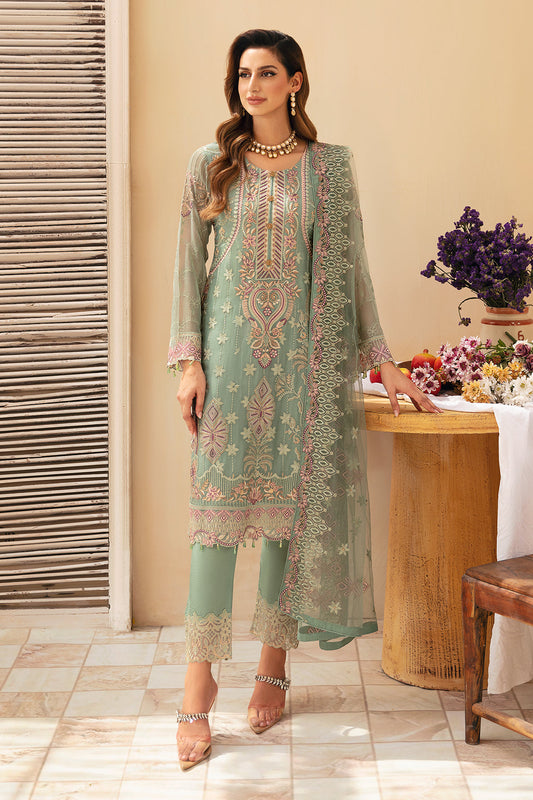 Ramsha | Chevron Chiffon Collection |A-901 - Ladies Clothes 