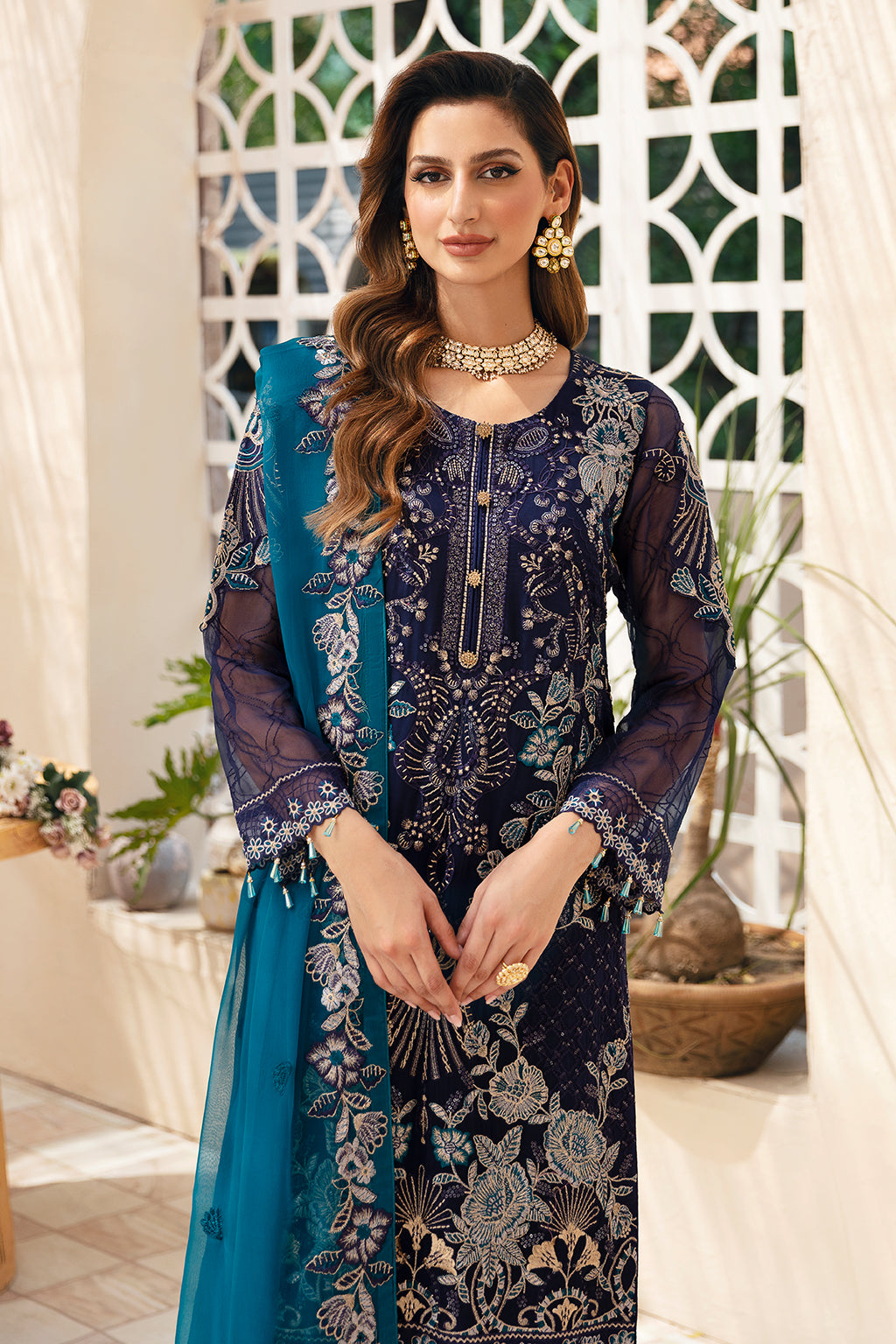 Ramsha | Chevron Chiffon Collection | A-903 - Ladies Clothes 