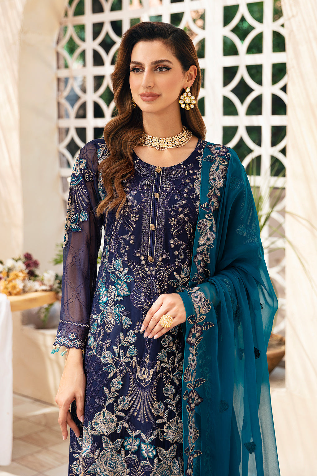 Ramsha | Chevron Chiffon Collection | A-903 - Ladies Clothes 