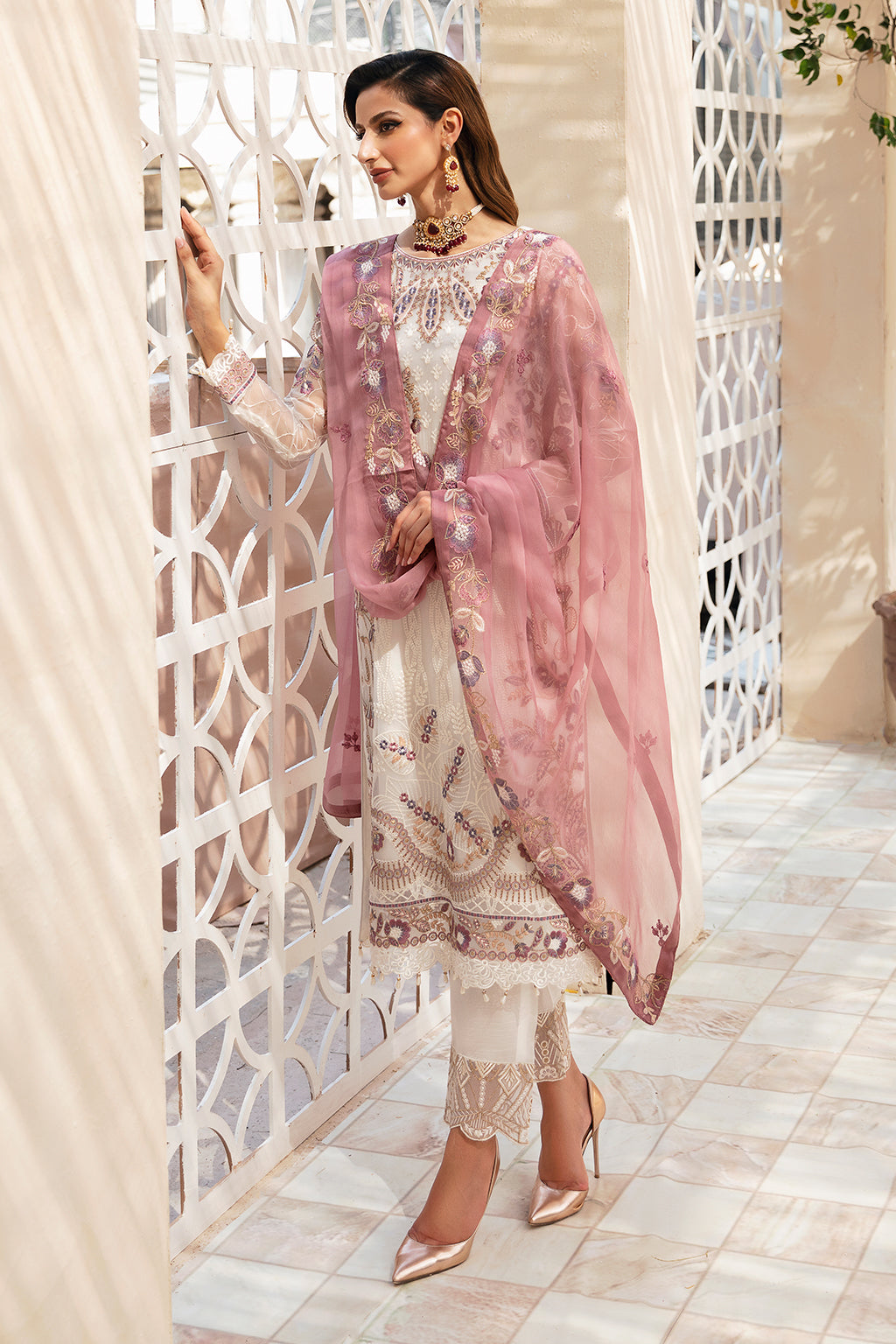 Ramsha | Chevron Chiffon Collection | A-902 - Ladies Clothes 