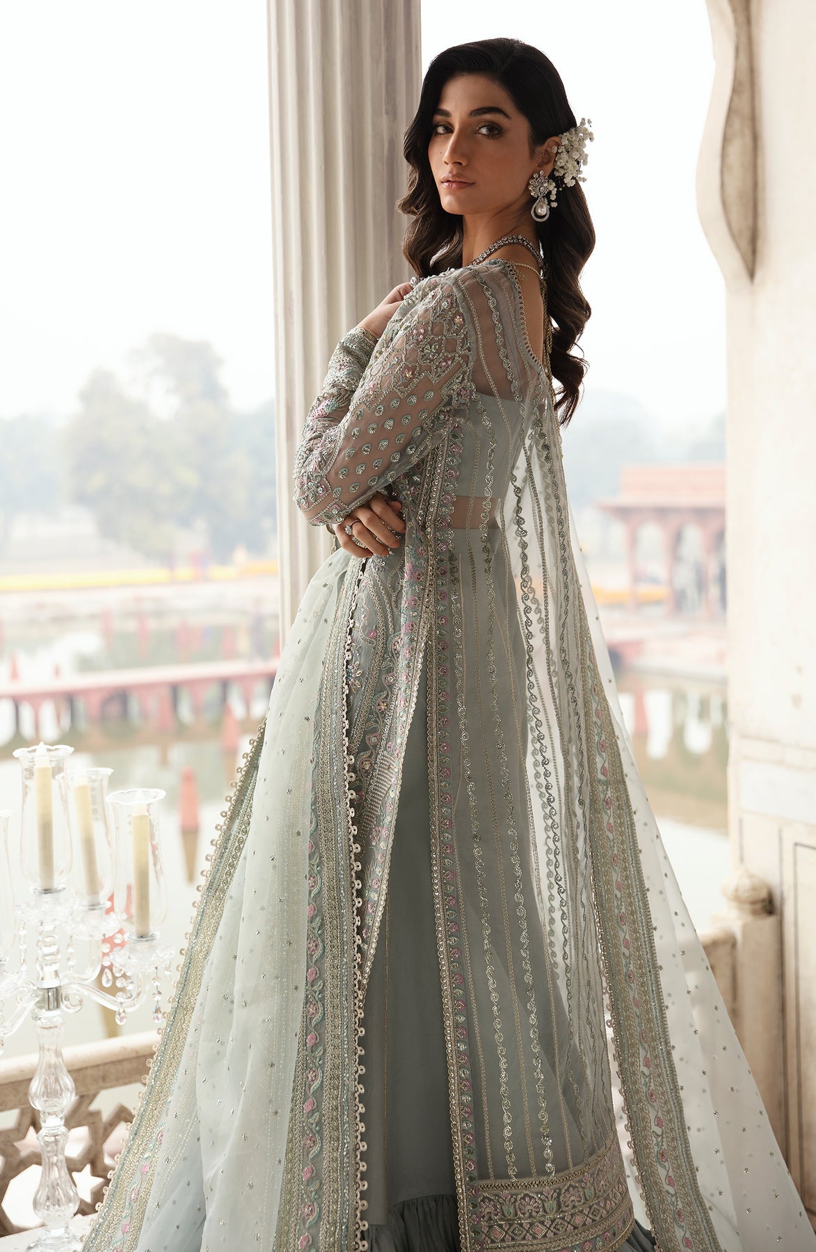 Zevk | Afsanah Wedding Formals | AKKS - Designer Dress with Intricate embroidery and embellishments. Shop elegent wedding dress at Maria Faisal.