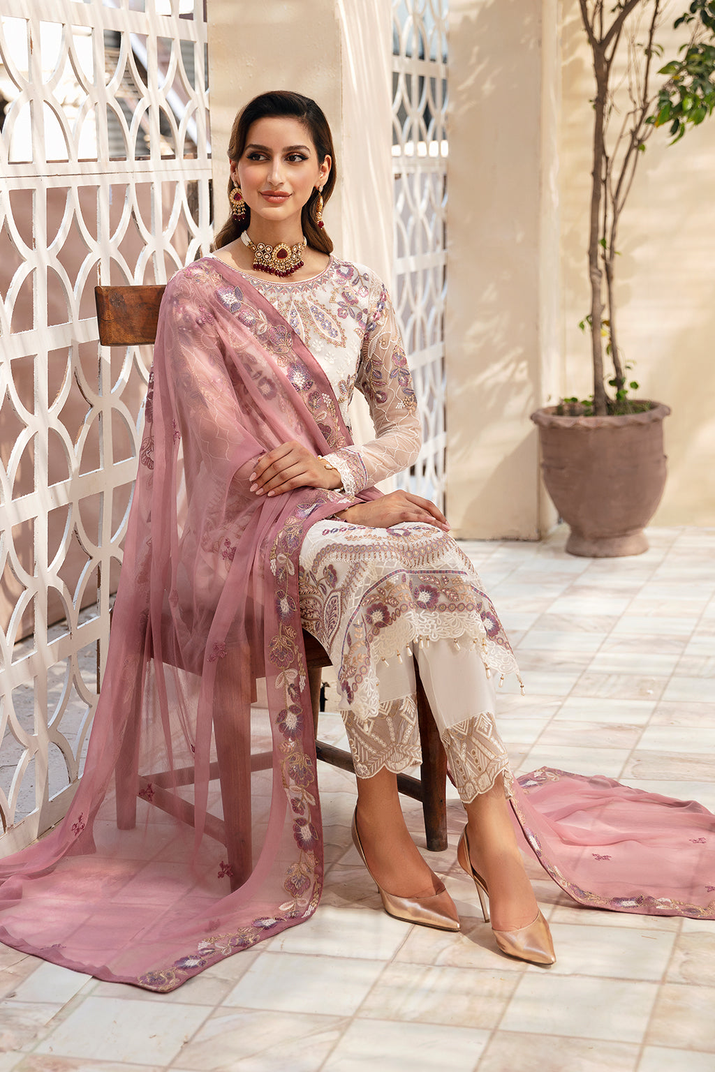 Ramsha | Chevron Chiffon Collection | A-902 - Ladies Clothes 