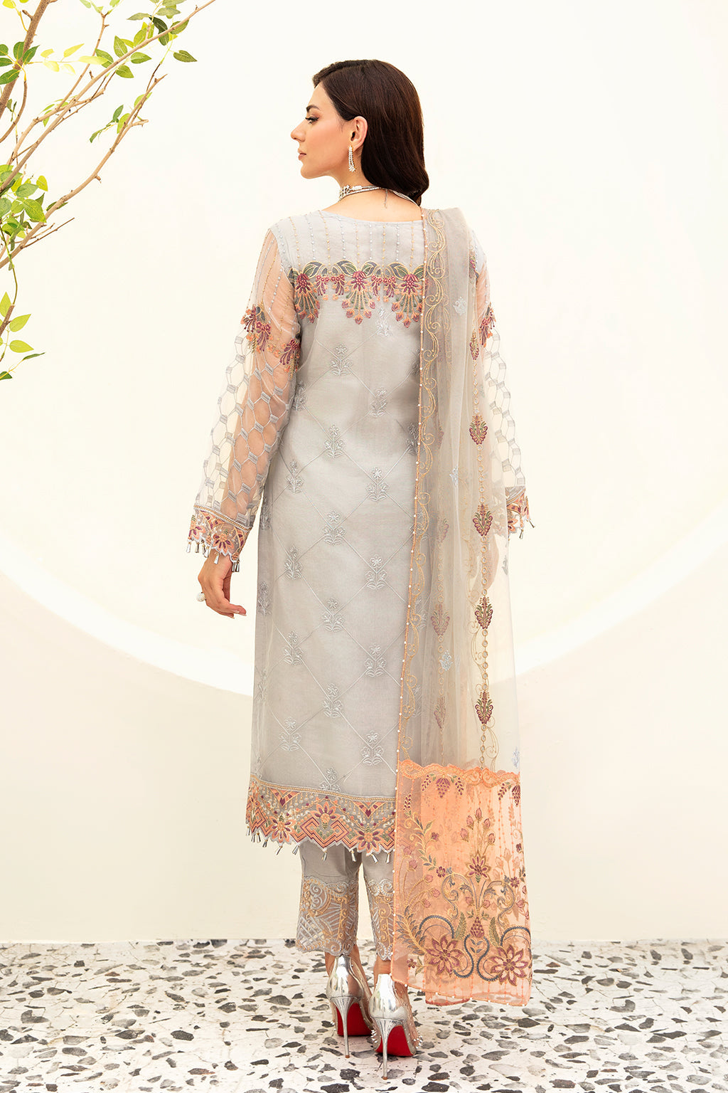 Ramsha | Minhal Organza Collection | M-909 - Waniyas