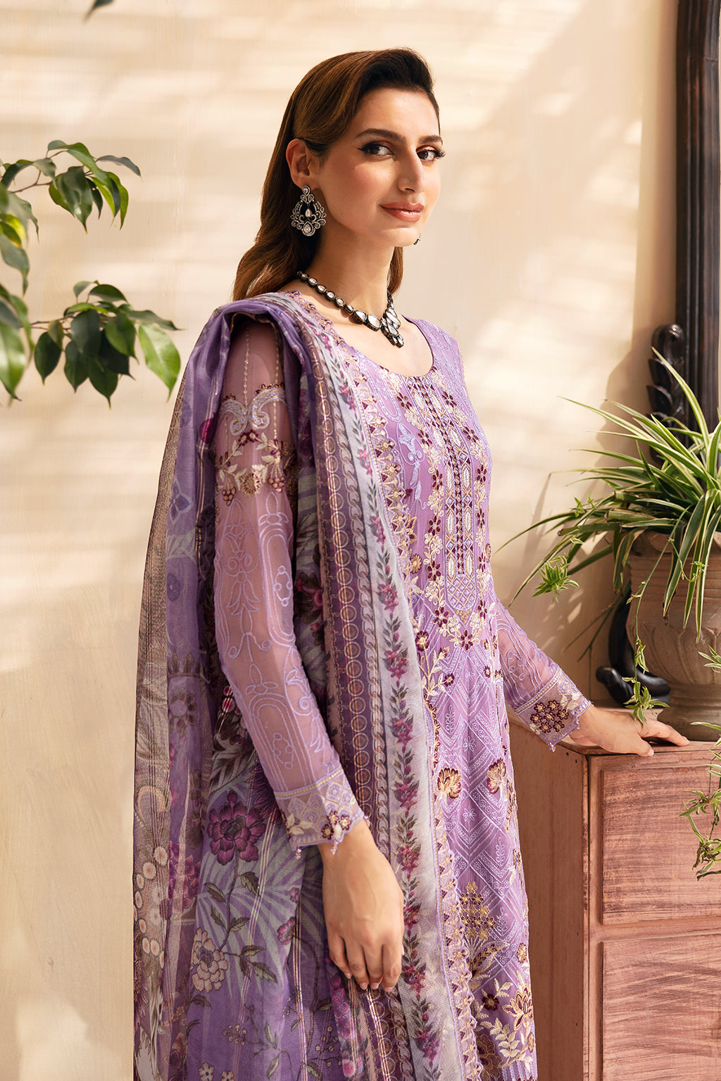 Ramsha | Chevron Chiffon Collection | A-906 - Ladies Clothes 