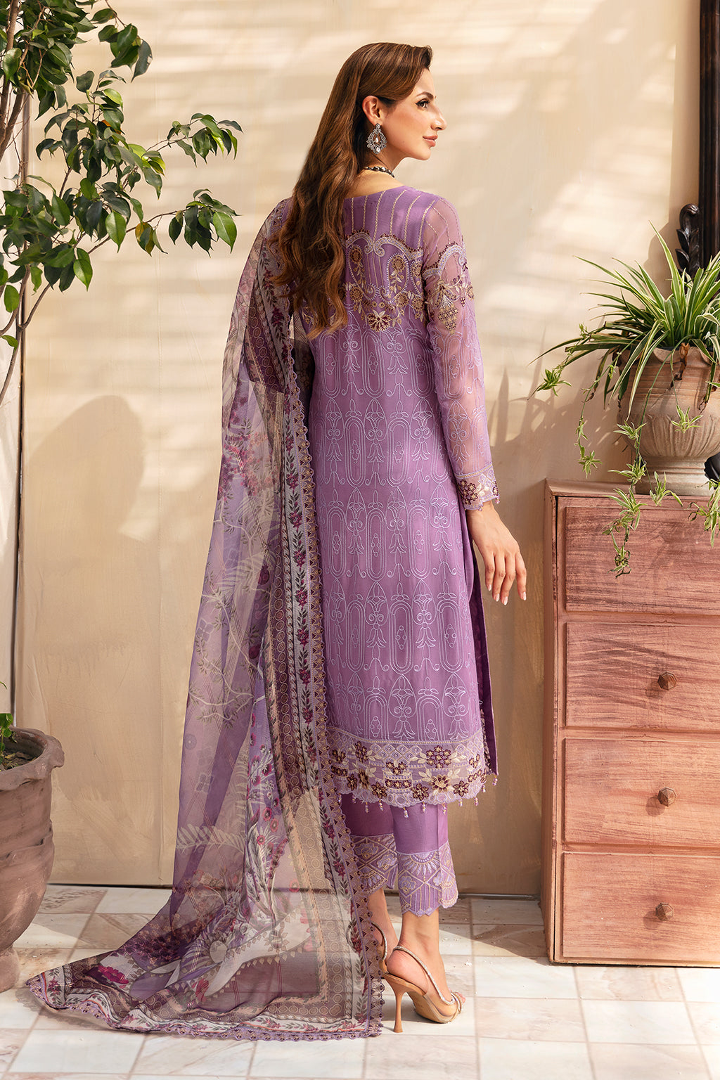 Ramsha | Chevron Chiffon Collection | A-906 - Ladies Clothes 
