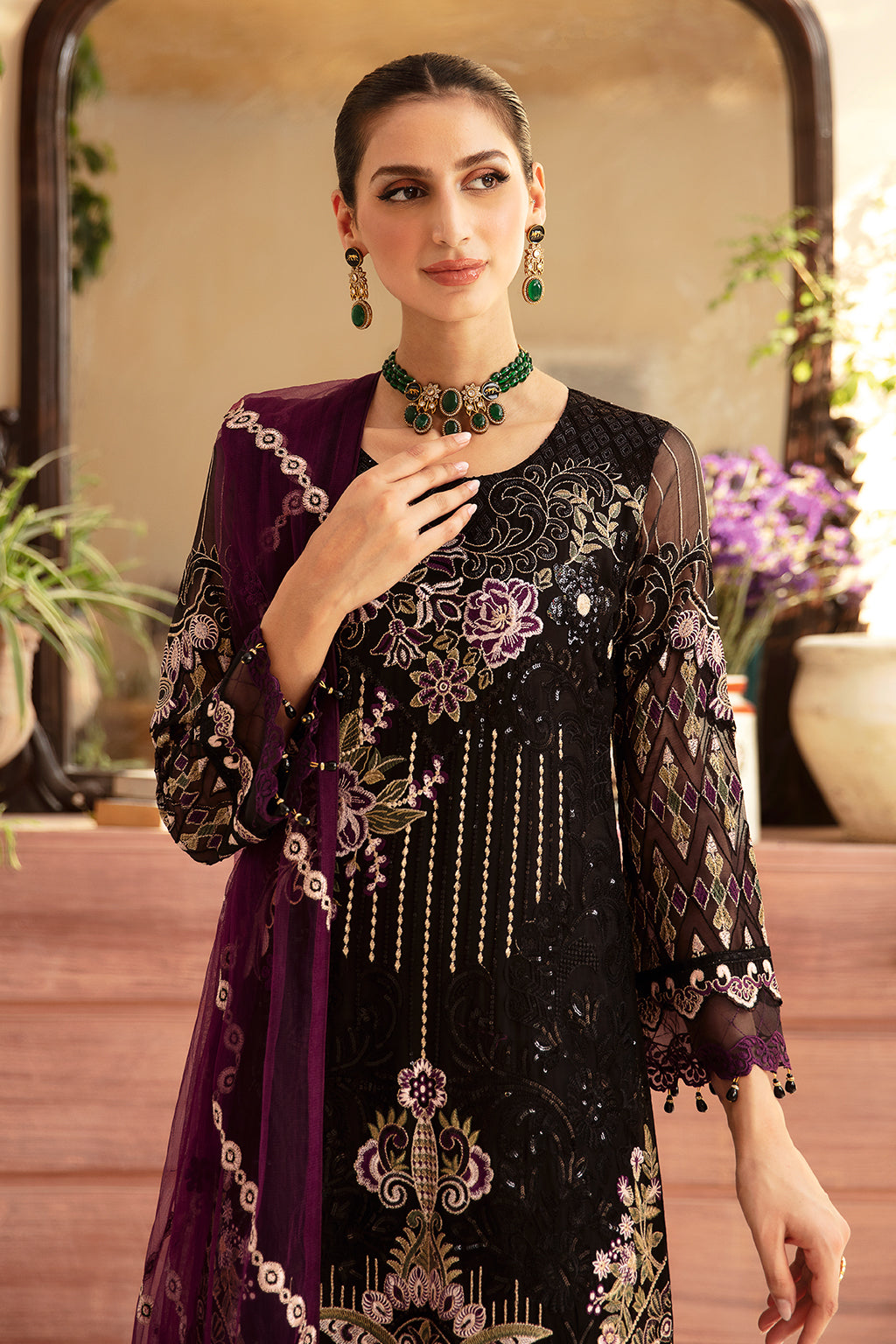 Ramsha | Chevron Chiffon Collection | A-905 - Ladies Clothes 