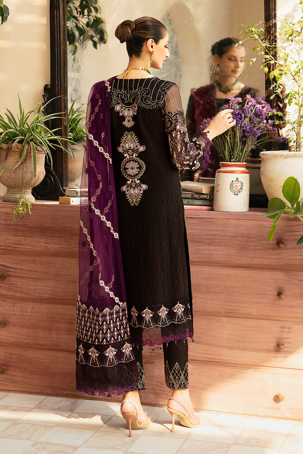 Ramsha | Chevron Chiffon Collection | A-905 - Ladies Clothes 