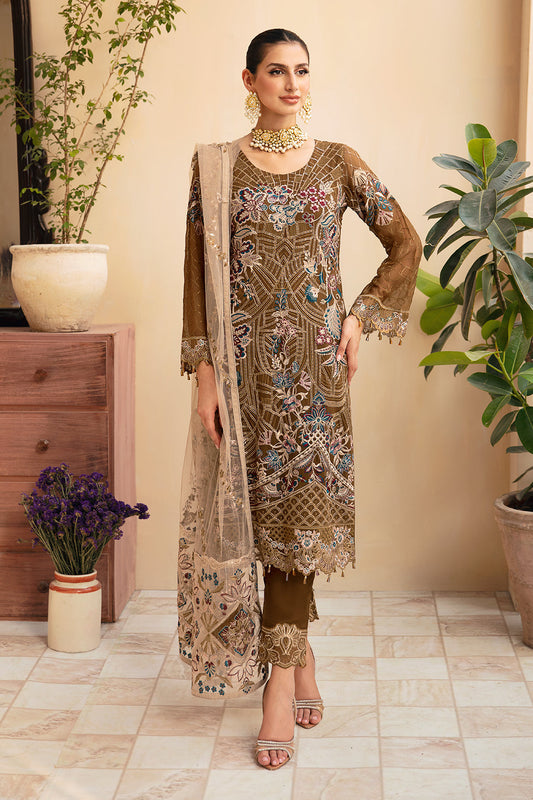 Ramsha | Chevron Chiffon Collection | A-910 - Ladies Clothes 