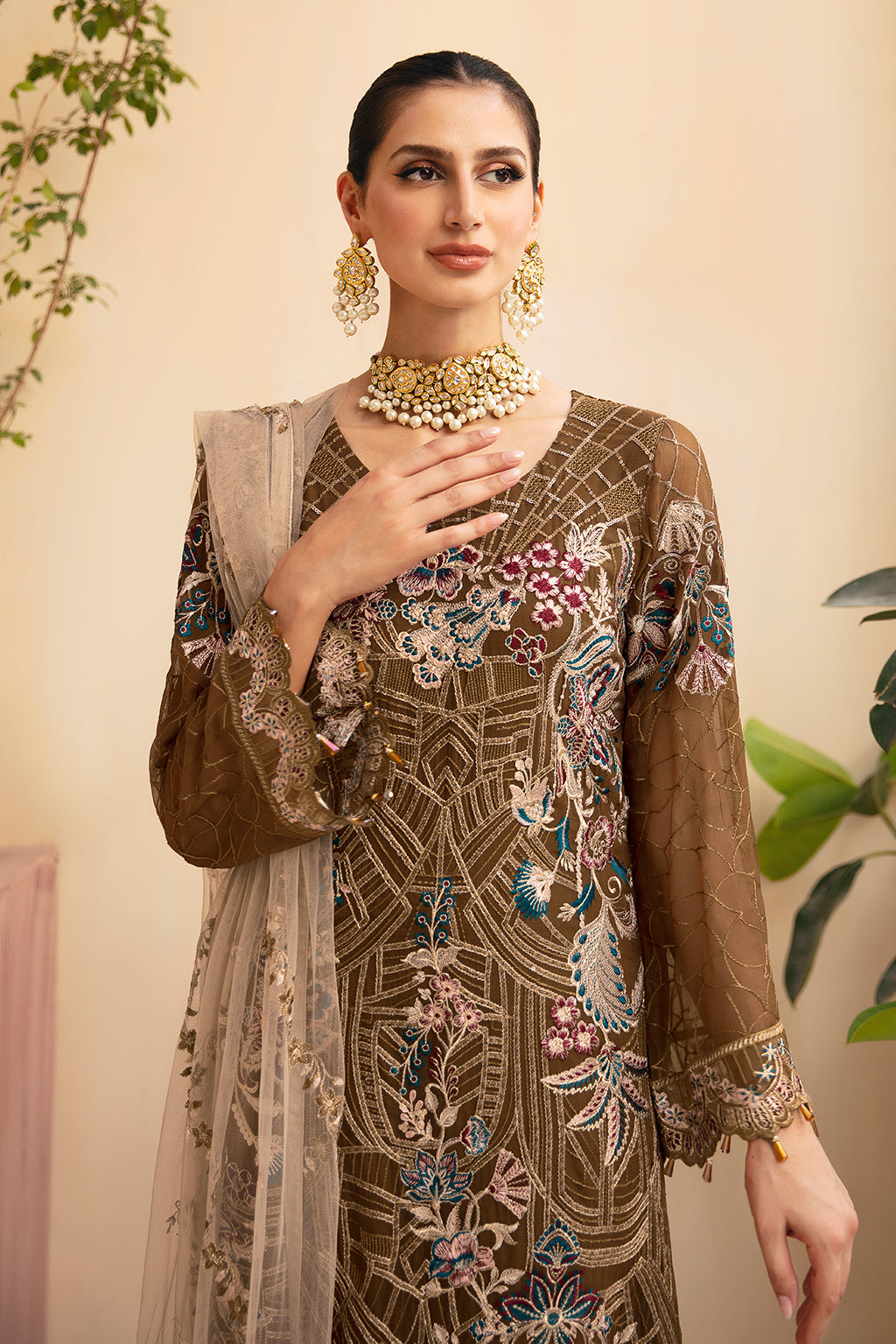 Ramsha | Chevron Chiffon Collection | A-910 - Ladies Clothes 
