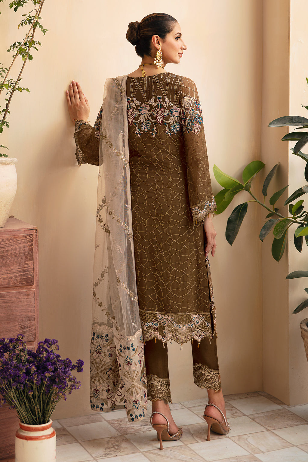Ramsha | Chevron Chiffon Collection | A-910 - Ladies Clothes 