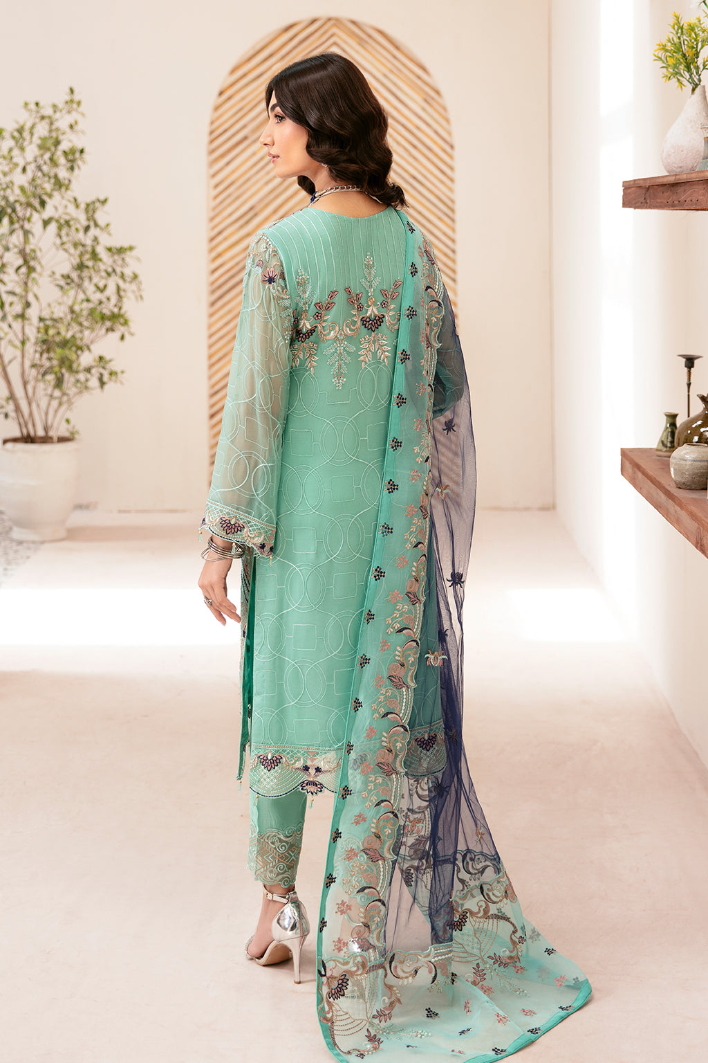 Ramsha | Rangoon Chiffon Collection 24 | D-1207 - Waniyas