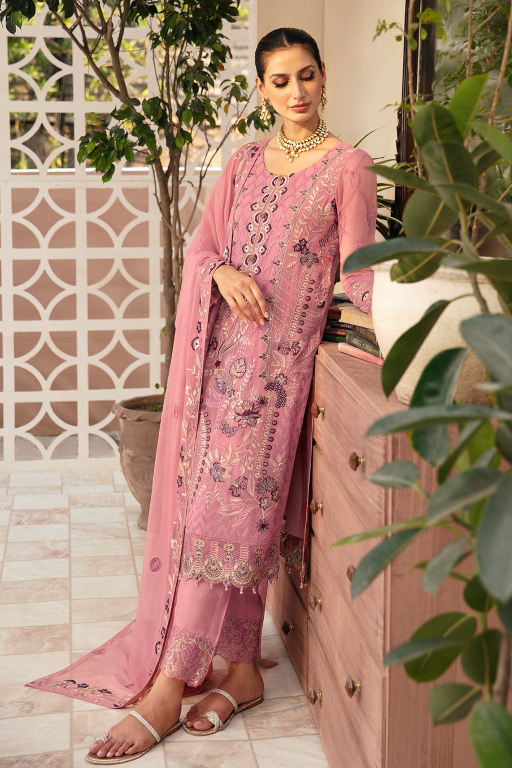 Ramsha | Chevron Chiffon Collection | A-909 - Ladies Clothes 