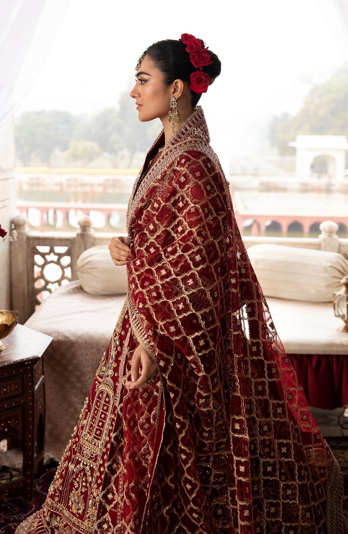 Zevk | Afsanah Wedding Formals | PARI ZAD - Designer Dress with Intricate embroidery and embellishments. Shop elegent wedding dress at Maria Faisal.