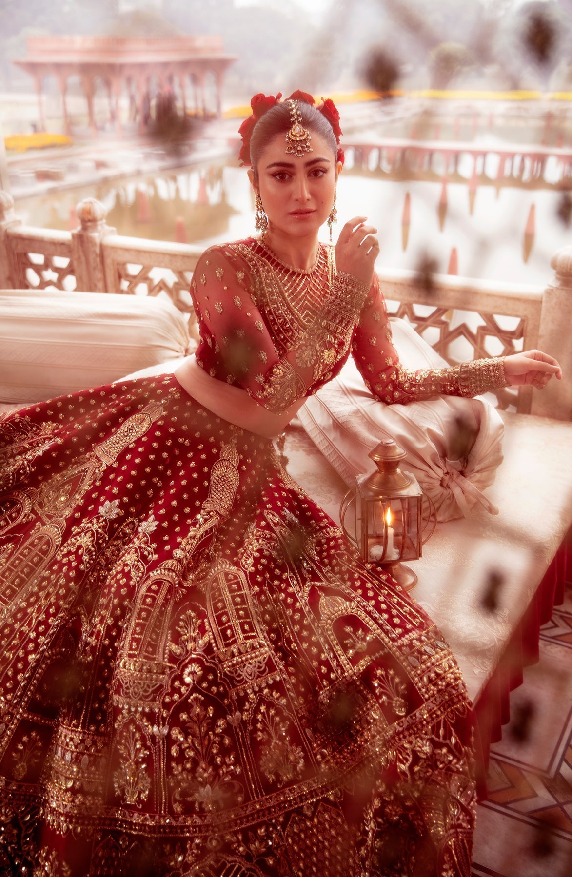 Zevk | Afsanah Wedding Formals | PARI ZAD - Designer Dress with Intricate embroidery and embellishments. Shop elegent wedding dress at Maria Faisal.