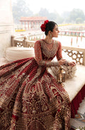 Zevk | Afsanah Wedding Formals | PARI ZAD - Designer Dress with Intricate embroidery and embellishments. Shop elegent wedding dress at Maria Faisal.