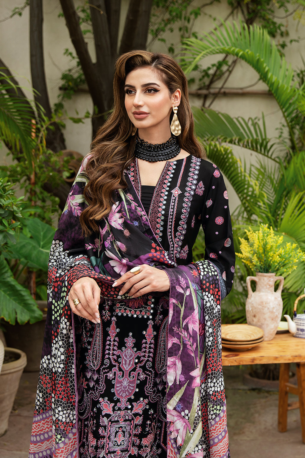 Ramsha | Luxury Lawn 24 | Y-806 - Ladies Clothes - Maria Faisal