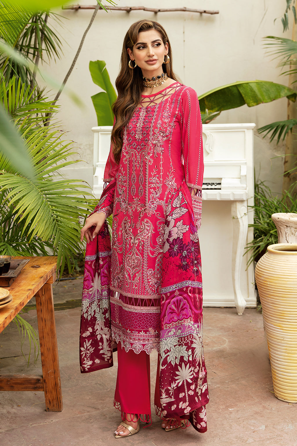 Ramsha | Riwayat Lawn Collection| Y-810 - Ladies Clothes - Maria Faisal